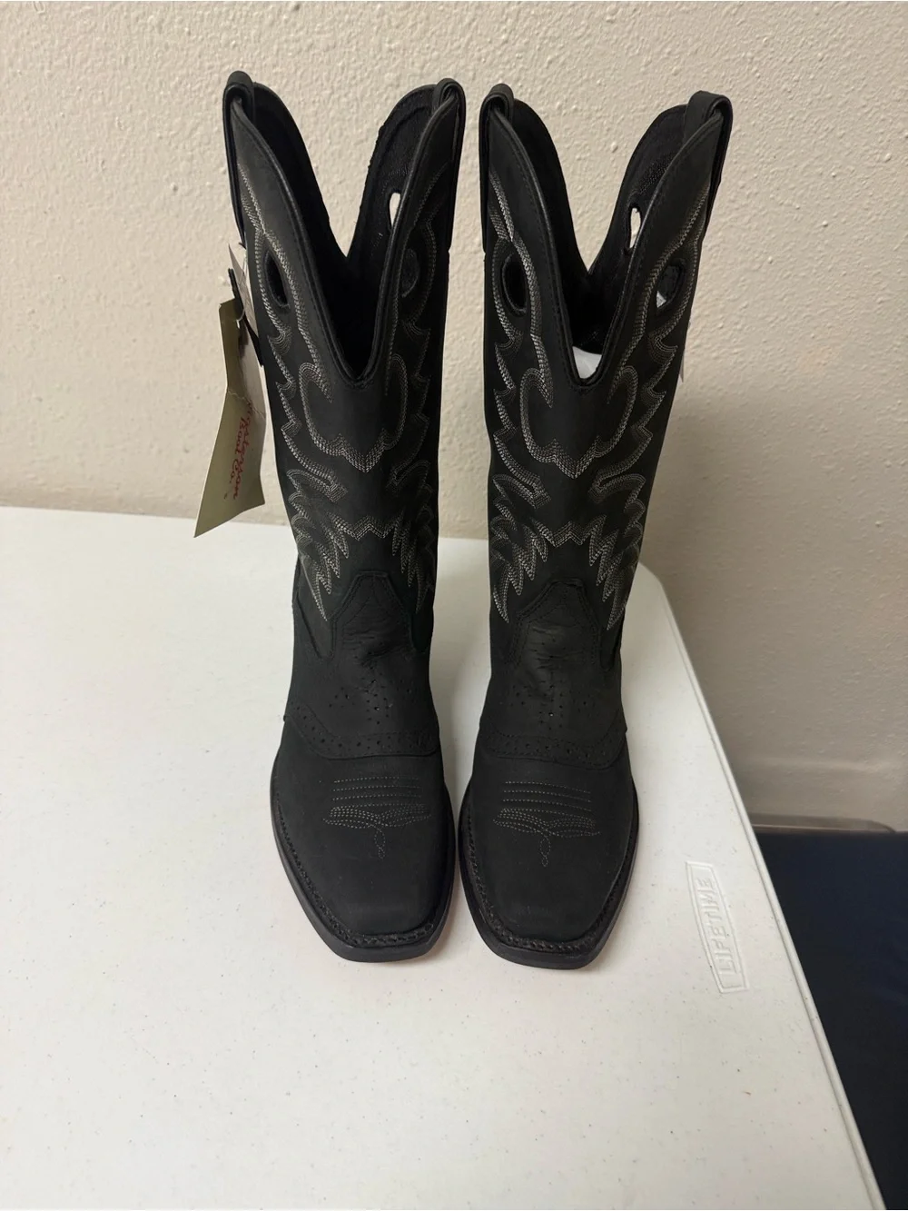 Classic Black Western Knee Booties - Black
